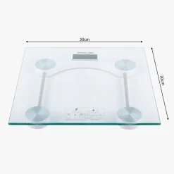 Szklana elektroniczna waga łazienkowa