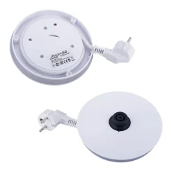 Szklany biały czajnik elektryczny LED 1,5L