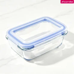 Szklany pojemnik na żywność jedzenie 185 ml z pokrywką śniadaniówka Kamille