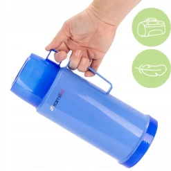 TERMOS BIDON BUTELKA KUBEK TERMICZNY SZKLANY WKŁAD 1000 ml KAMILLE