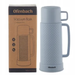 Termos bidon turystyczny z kubeczkiem i szklanym wkładem 600ml