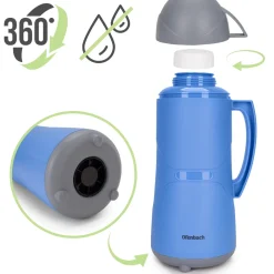 Termos bidon turystyczny z kubeczkiem i szklanym wkładem 450ml