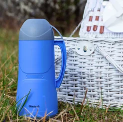 Termos bidon turystyczny z kubeczkiem i szklanym wkładem 450ml