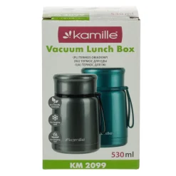 Termos obiadowy, menażka stalowy z łyżeczką 530ml