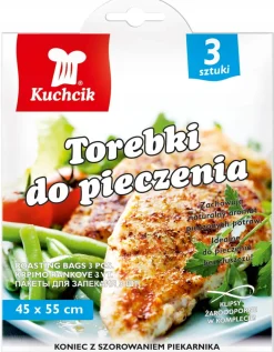 Torebki woreczki rękaw z klipsem do pieczenia 3szt.