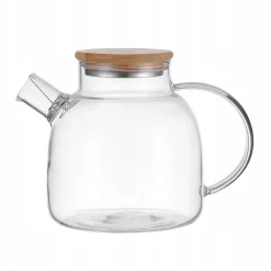 Uniwersalny szklany dzbanek do napojów z pokrywką 1,5L
