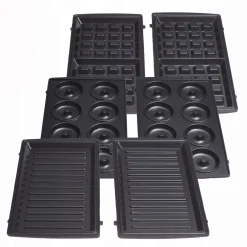 Wielofunkcyjny opiekacz 5w1 grill, toster, orzeszki, gofrownica, donut