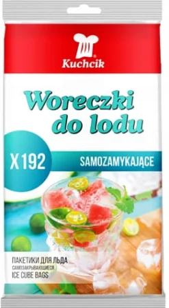 Woreczki do lodu samozamykające