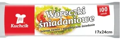 Woreczki torebki śniadaniowe foliowe 100szt.