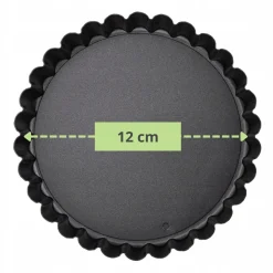 Zestaw 6 foremek do tarty tartaletek z wyjmowanym dnem 12 cm Kamille