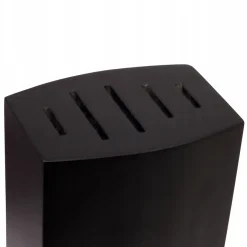 Zestaw, komplet noży w bloku czarny 5el.