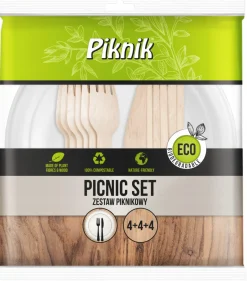 Zestaw Piknikowy EKO Turystyczny na 4 osoby PIKNIK